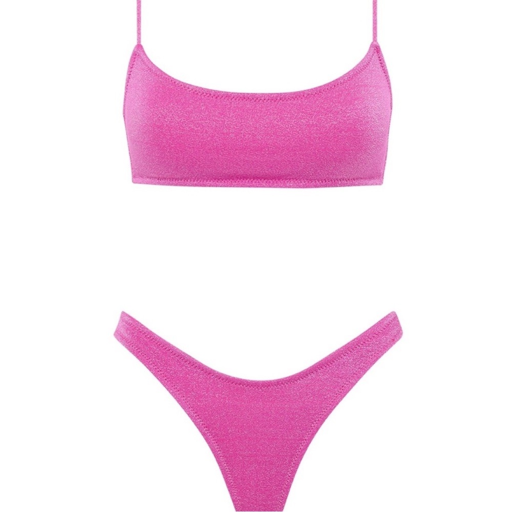 Triangl Swimwear Pink Bikini Set Vibrant Stretchy Design